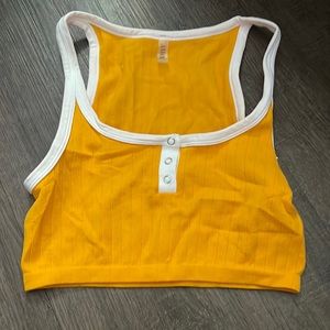 crop yellow top